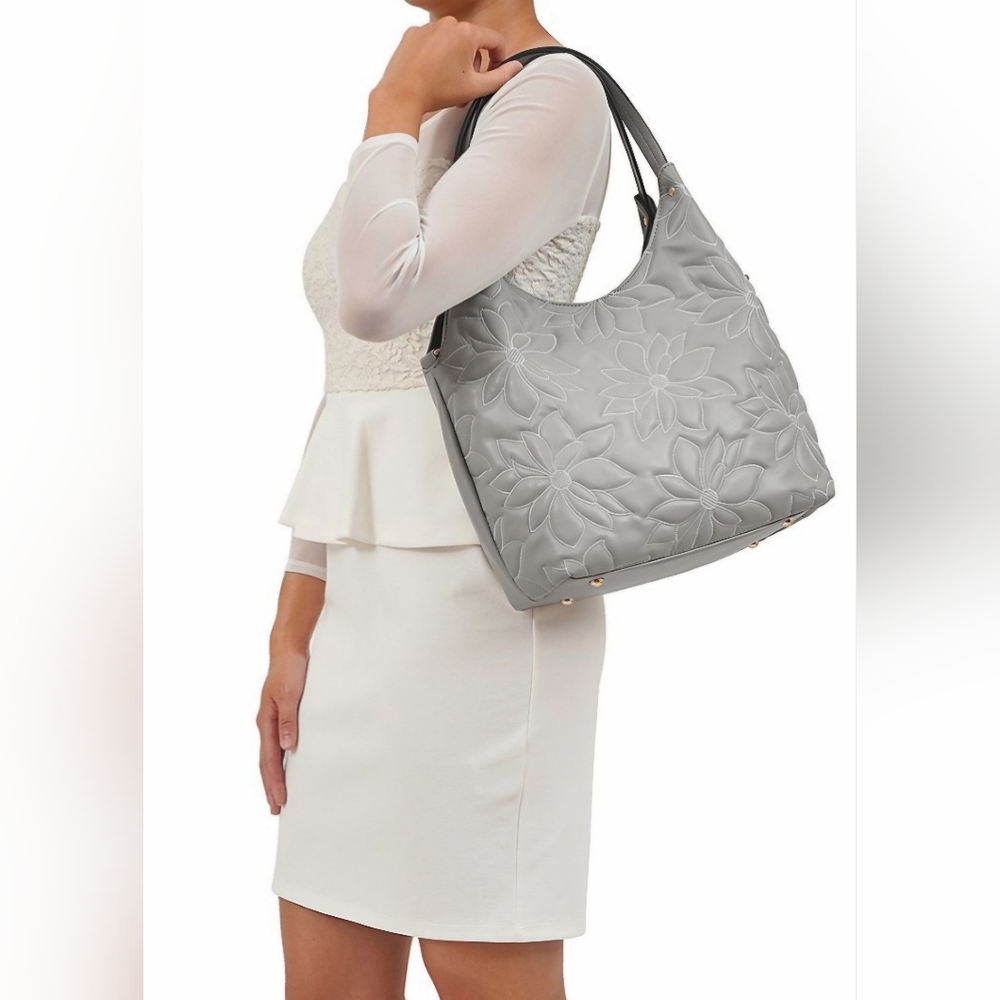 SOLD Mellow World Jae Structured Floral Hobo Bag - Picture 7 of 10